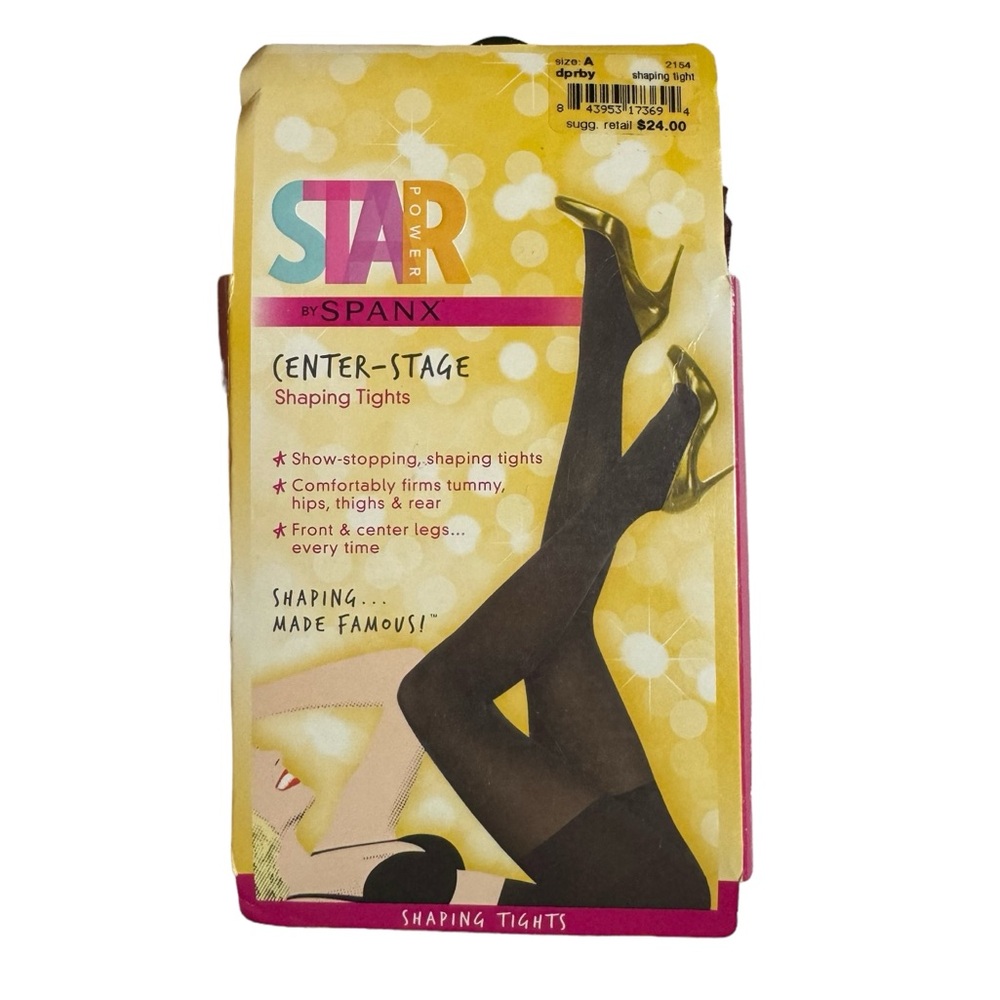 Spanx Star Power Center Stage Shaping Tights Size A‎ Deep Ruby NWT Firming